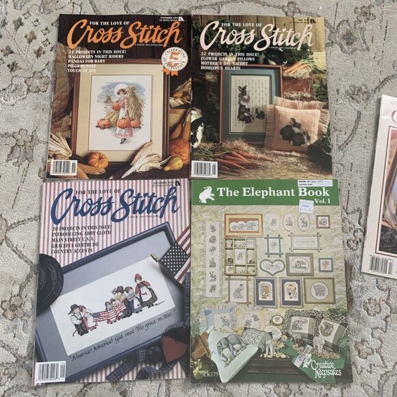Giant Lot Of Cross-Stitch Magazines Keepsake Calendar Crochet Vintage 1989-94 - Picture 16 of 16